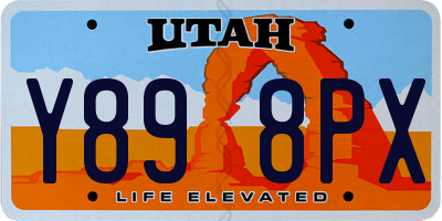 UT license plate Y898PX