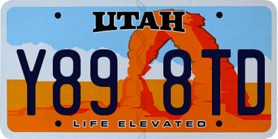 UT license plate Y898TD