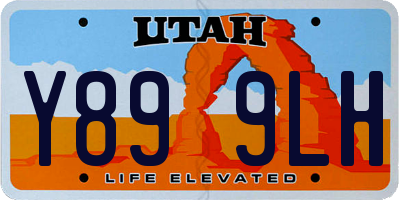 UT license plate Y899LH