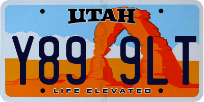 UT license plate Y899LT