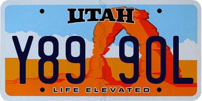 UT license plate Y899OL