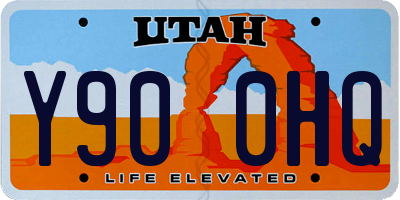UT license plate Y900HQ