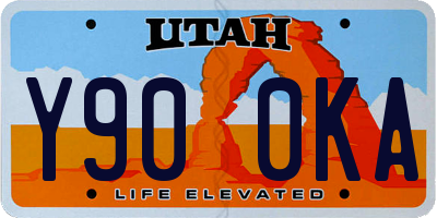 UT license plate Y900KA
