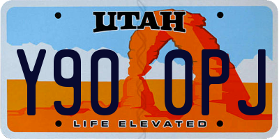 UT license plate Y900PJ