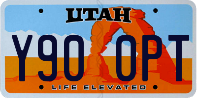 UT license plate Y900PT