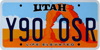 UT license plate Y900SR
