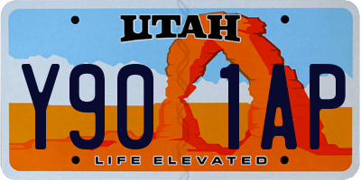 UT license plate Y901AP