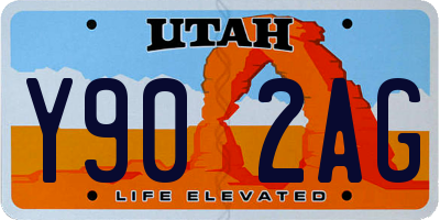 UT license plate Y902AG