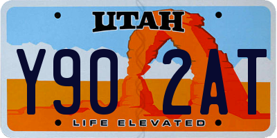 UT license plate Y902AT