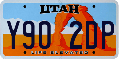 UT license plate Y902DP