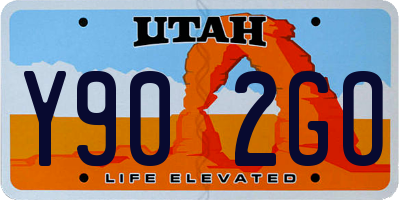 UT license plate Y902GO