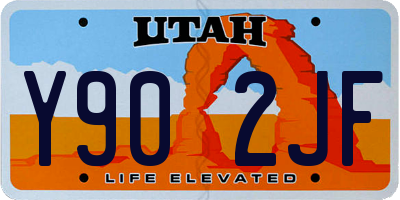 UT license plate Y902JF