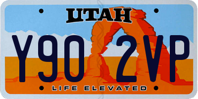 UT license plate Y902VP