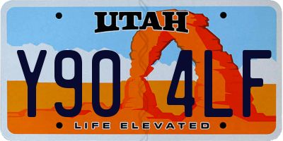 UT license plate Y904LF