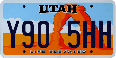 UT license plate Y905HH