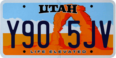 UT license plate Y905JV