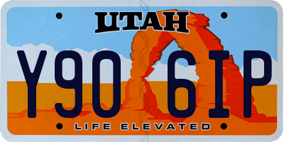 UT license plate Y906IP