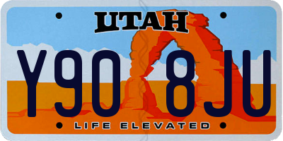 UT license plate Y908JU