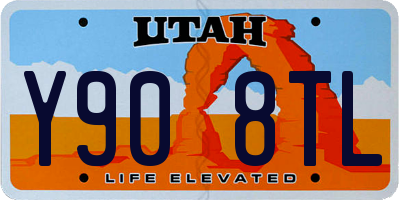 UT license plate Y908TL