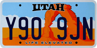 UT license plate Y909JN