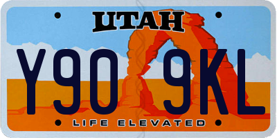 UT license plate Y909KL
