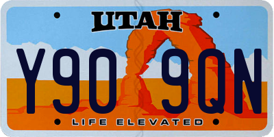 UT license plate Y909QN