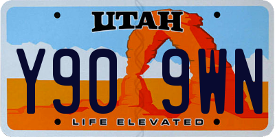 UT license plate Y909WN