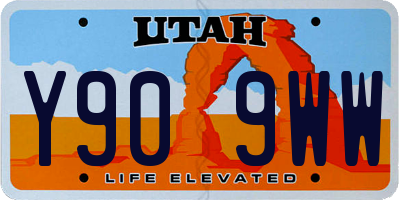 UT license plate Y909WW