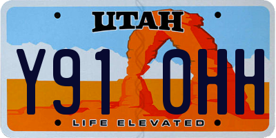 UT license plate Y910HH