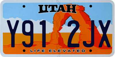 UT license plate Y912JX