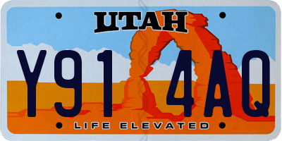 UT license plate Y914AQ