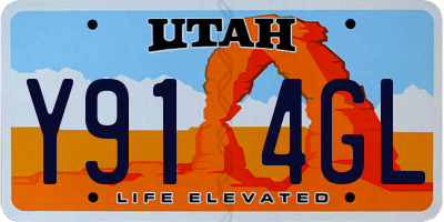 UT license plate Y914GL
