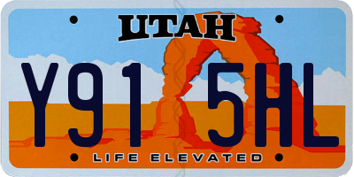 UT license plate Y915HL