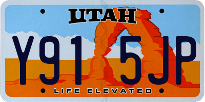 UT license plate Y915JP