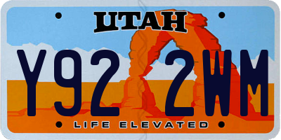 UT license plate Y922WM