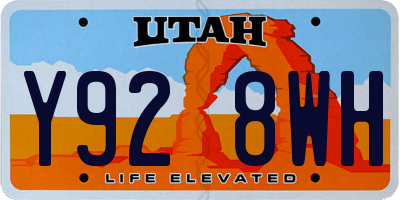 UT license plate Y928WH