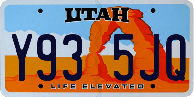 UT license plate Y935JQ