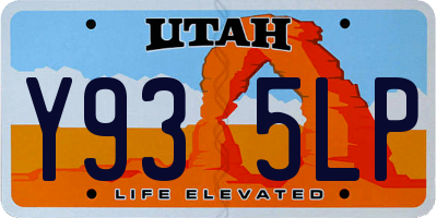 UT license plate Y935LP
