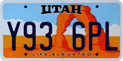 UT license plate Y936PL