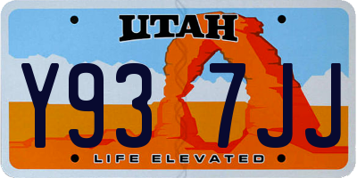 UT license plate Y937JJ