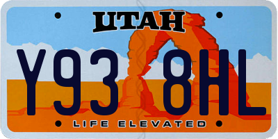 UT license plate Y938HL