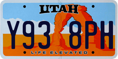 UT license plate Y938PH