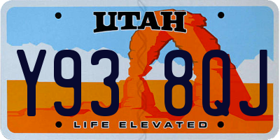 UT license plate Y938QJ