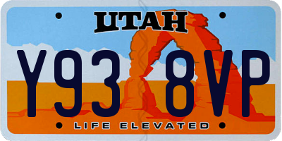UT license plate Y938VP