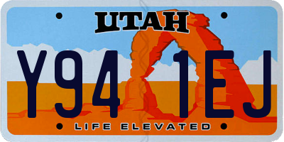 UT license plate Y941EJ