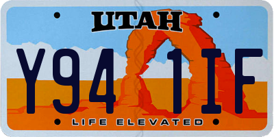 UT license plate Y941IF