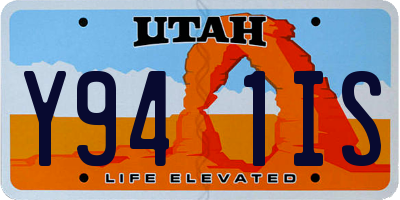 UT license plate Y941IS