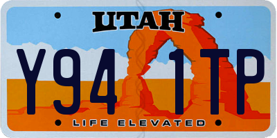 UT license plate Y941TP