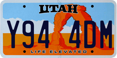 UT license plate Y944DM