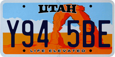 UT license plate Y945BE